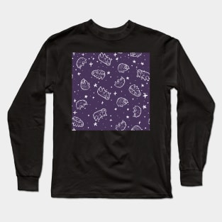 Tardigrades in Space (purple) Long Sleeve T-Shirt